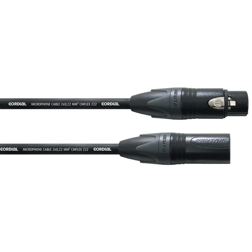 Câble XLR 3 m — Cordial / Neutrik